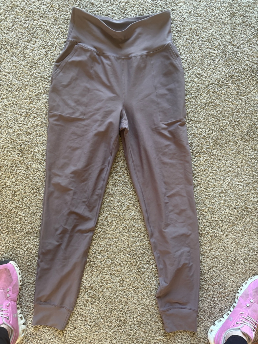 Old Navy Mauve High-Waist Jogger Leggings